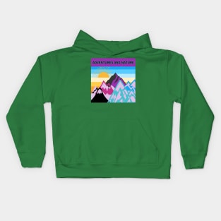 ADVENTURES AND NATURE Kids Hoodie